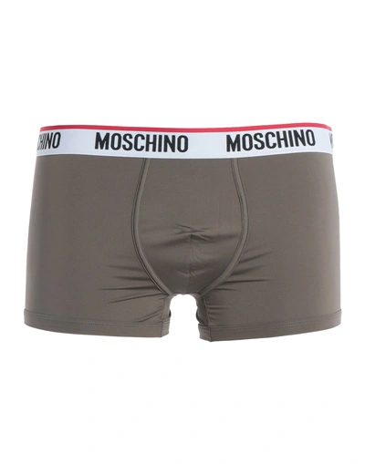 Shop Moschino Boxer In Military Green
