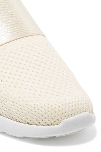 Shop Apl Athletic Propulsion Labs Techloom Bliss Mesh And Neoprene Sneakers In Cream