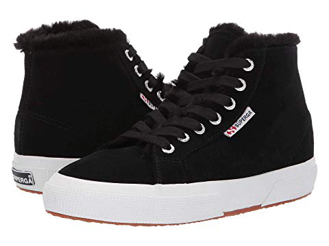 superga black suede