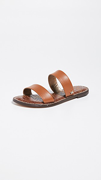 gala two strap genuine calf hair slide sandal