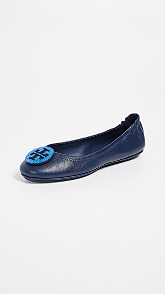 tory burch navy blue flats