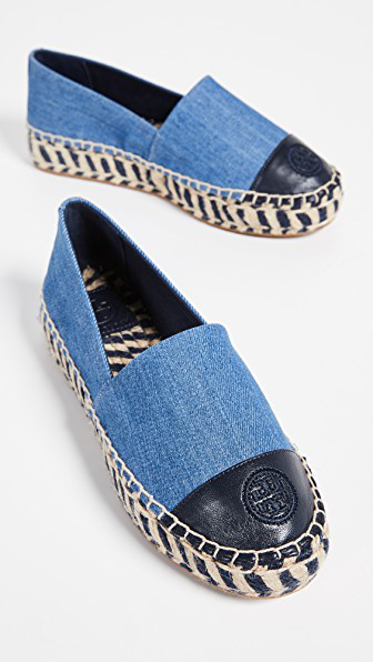 tory burch espadrilles denim
