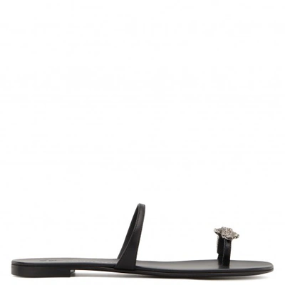 Shop Giuseppe Zanotti Ring Alligator In Black