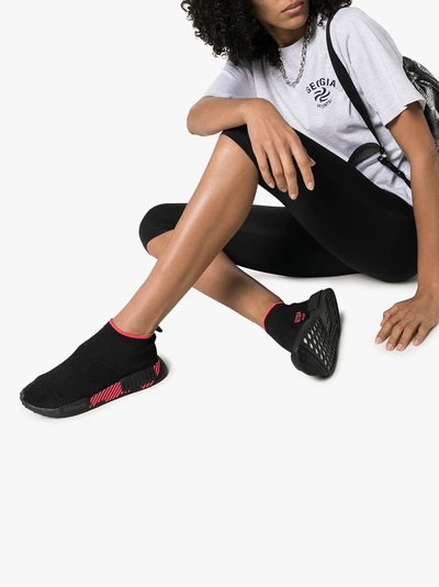 Shop Adidas Originals Adidas Black Nmd Racer Sneakers