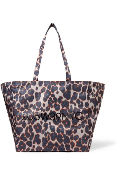 Shop Calvin Klein 205w39nyc Leopard-print Shell Tote In Leopard Print