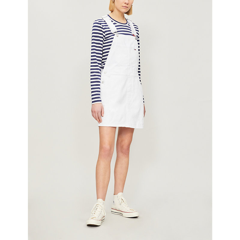 tommy jeans dungaree dress