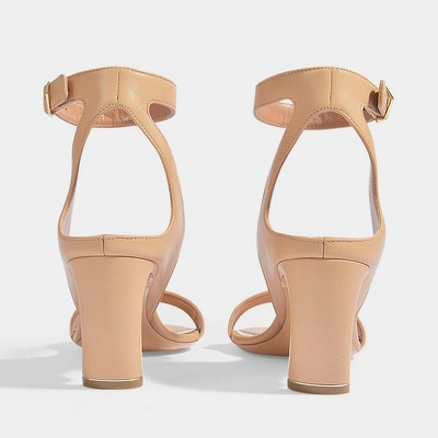Shop Nicholas Kirkwood | 70mm Lola Pearl Sandals In Basic Beige Nappa Leather
