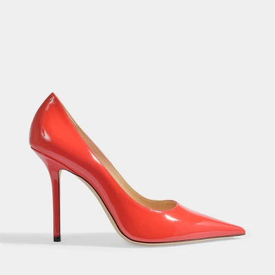 Shop Jimmy Choo | Love 100 Pumps In Chilli Patent Leather