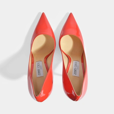 Shop Jimmy Choo | Love 100 Pumps In Chilli Patent Leather