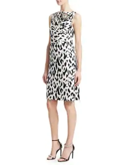 Shop Calvin Klein 205w39nyc Graphic Leopard Print Douchesse Dress