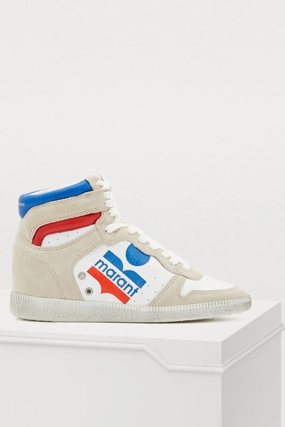 Shop Isabel Marant Bayten Sneakers In White