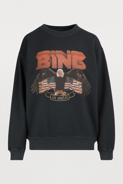 Shop Anine Bing Bing Sweatshirt In Black