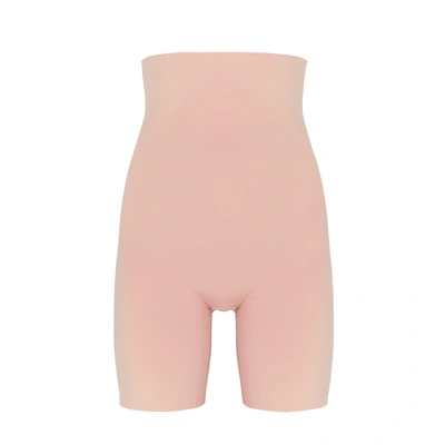 Shop Wolford Blush Stretch-jersey Control Shorts In Rose