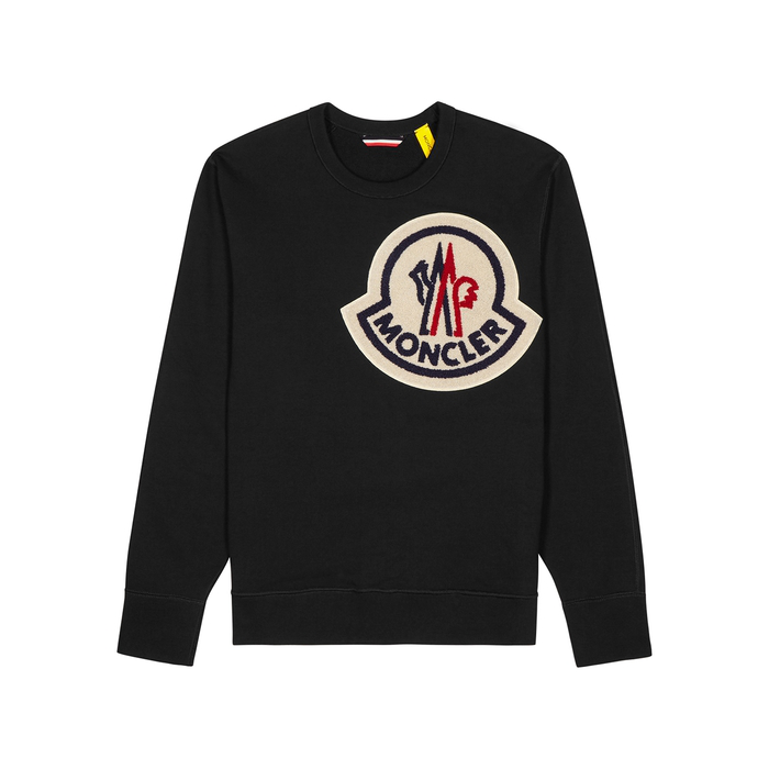 Moncler Genius 1952 Logo-appliquéd Cotton Sweatshirt In Black | ModeSens
