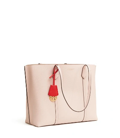 Shop Tory Burch Perry Triple-compartment Tote Bag In Shell Pink