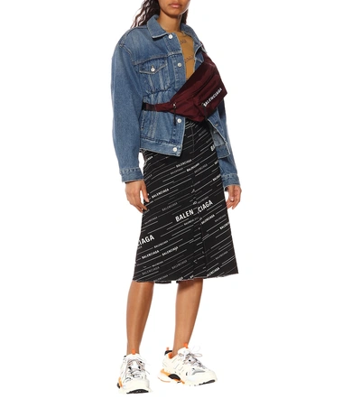 Balenciaga Multicolor Mesh And Rubber Track Sneakers In White
