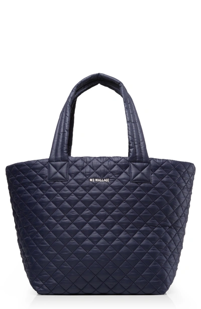 Shop Mz Wallace Large Metro Tote - Blue In Dawn Oxford