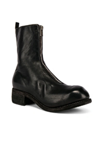 Shop Guidi Pl2 Full Grain Horse Front Zip Boot In Black