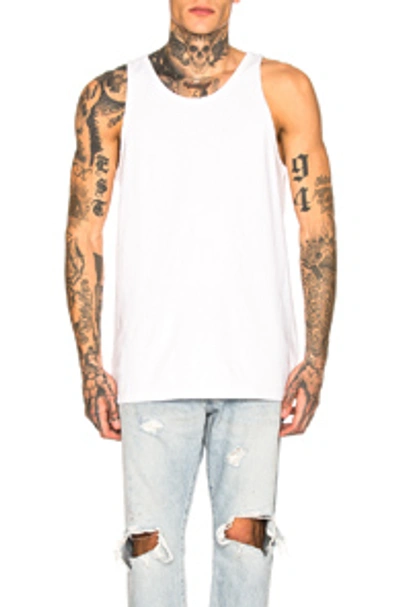 Shop John Elliott Rugby Tank In White