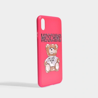 Shop Moschino | Toy Iphone Xs Max Case In Pink Pvc