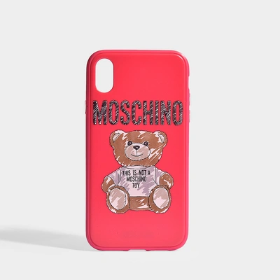 Shop Moschino | Toy Iphone Xr Case In Pink Pvc