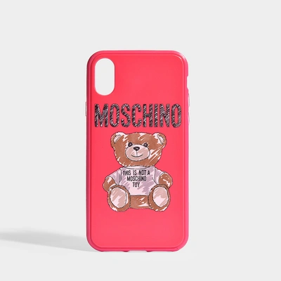 Shop Moschino | Toy Iphone Xs Case In Pink Pvc