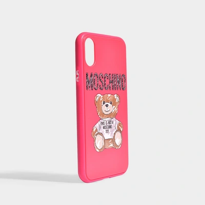 Shop Moschino | Toy Iphone Xs Case In Pink Pvc