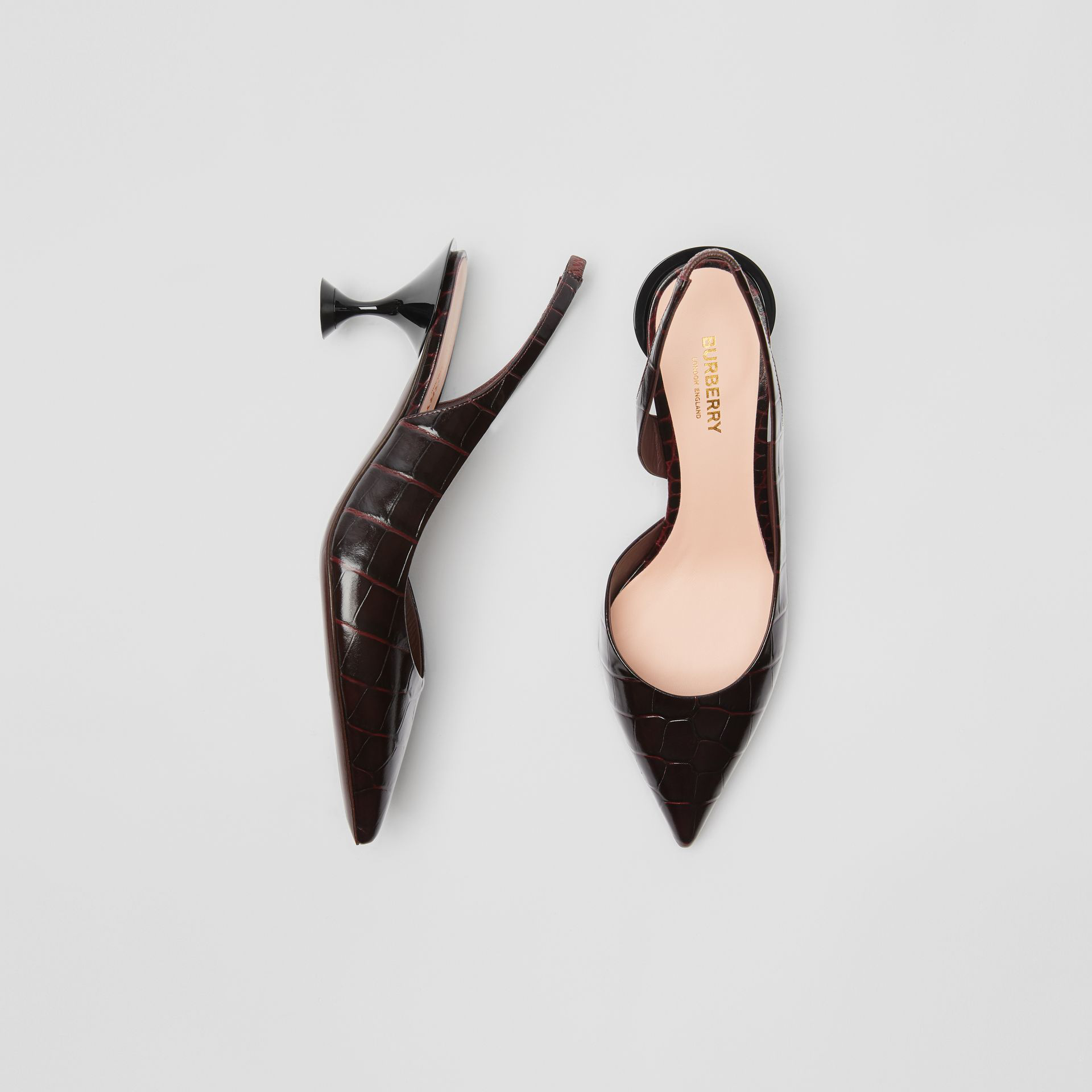 Burberry pumps bordeaux discount