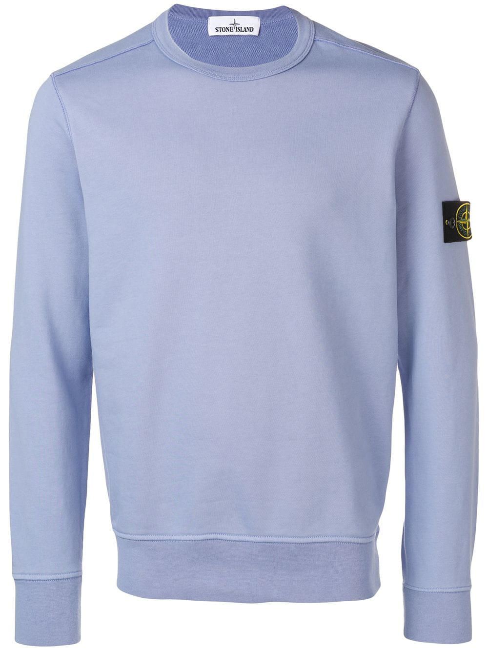 Stone Island Sweatshirt Mit Logo Patch Lila In Purple Modesens