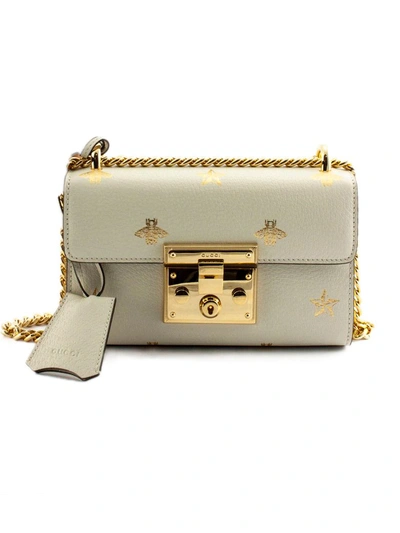 Gucci Leather Bee & Star Padlock Mini Shoulder Bag (SHF-23887) – LuxeDH