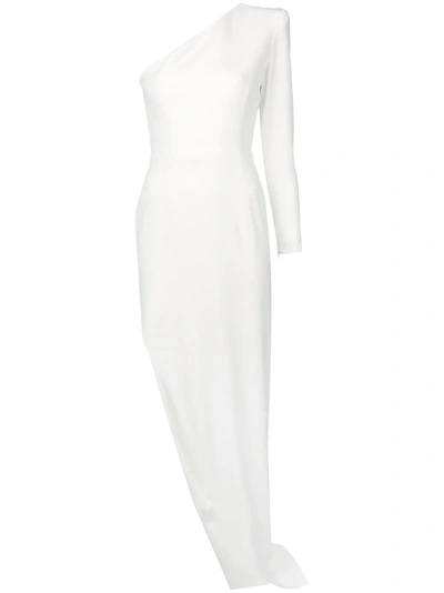 Shop Alex Perry Asymmetrical Cocktail Dress - White