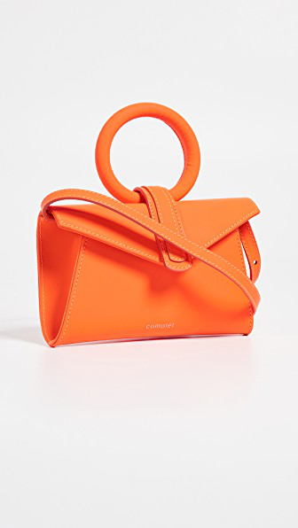 neon orange belt bag