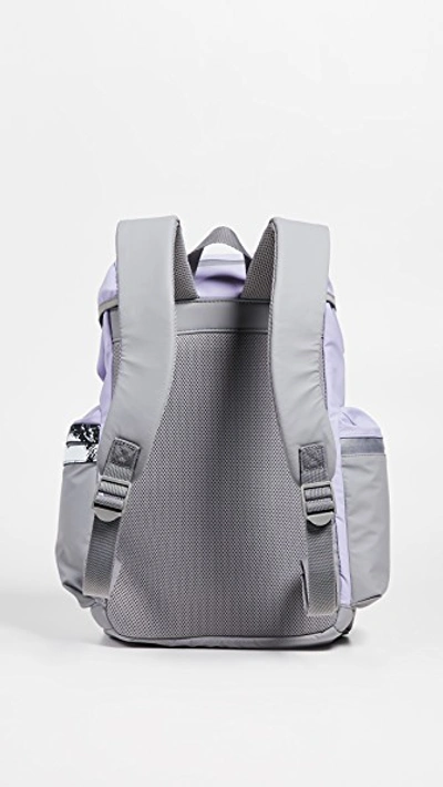Shop Adidas By Stella Mccartney Backpack In Iced Lavender/solid Grey/white