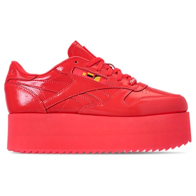 Reebok Women's X Gigi Hadid Classic Leather Triple Platform Casual Shoes In  Red Size 7.0 | ModeSens