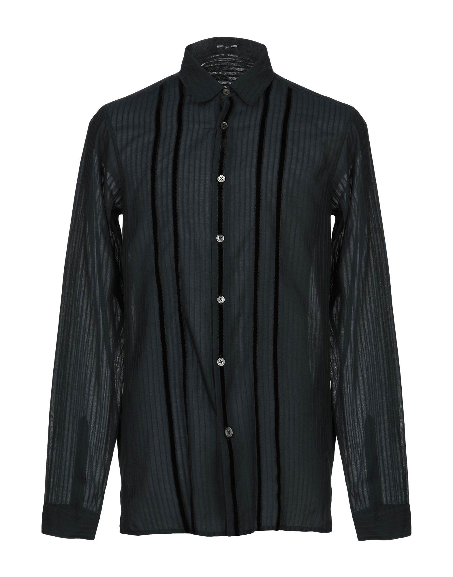 Ann Demeulemeester Solid Color Shirt In Black | ModeSens