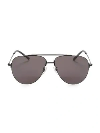 Shop Balenciaga 59mm Aviator Sunglasses In Black