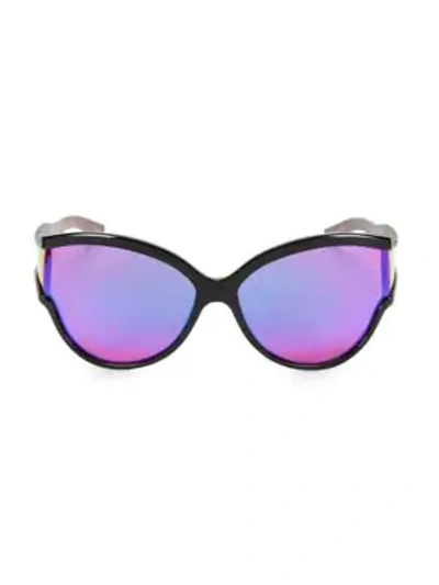 Shop Balenciaga 63mm Round Sunglasses In Black