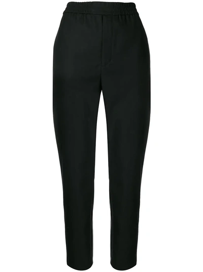 Shop Saint Laurent Formal Jogging Trousers - Black