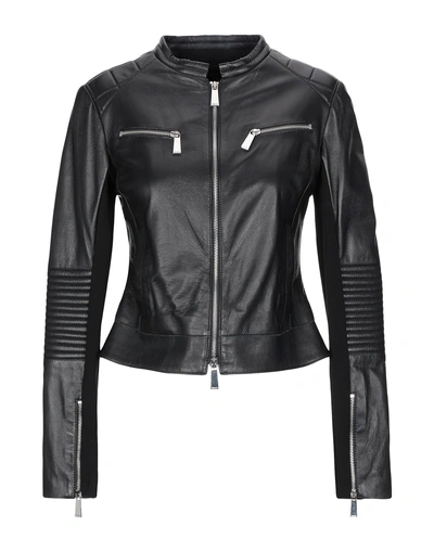 Shop Pinko Biker Jacket In Black