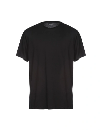 Shop Majestic T-shirts In Black