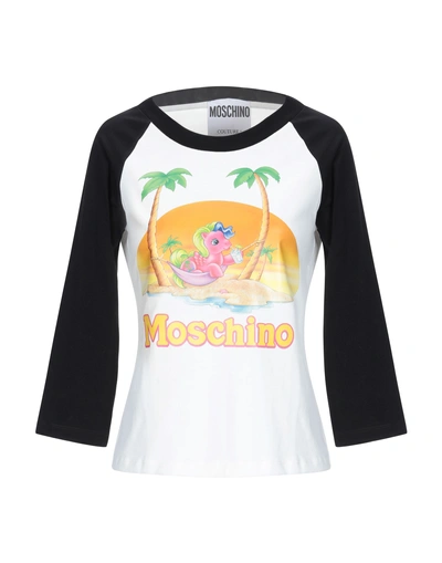 Shop Moschino T-shirts In White