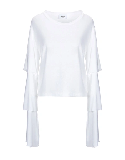 Shop Dondup Woman T-shirt White Size S Viscose, Polyamide