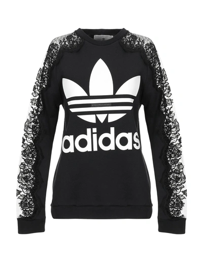 Shop Adidas By Stella Mccartney Woman Sweatshirt Black Size S Cotton, Elastane, Polyamide