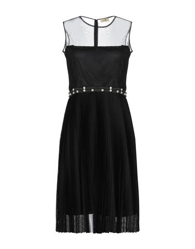 Liu •jo Midi Dresses In Black