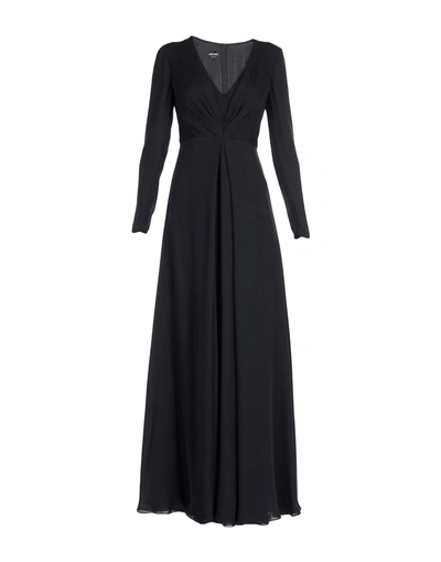 Shop Giorgio Armani Long Dresses In Black
