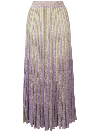 Shop Missoni High-waist Skirt - Purple