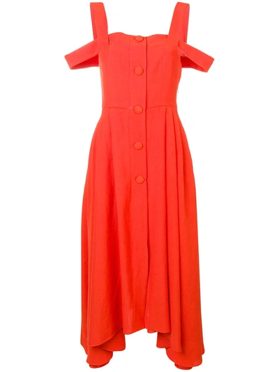 Shop Isa Arfen Positano Dress - Red
