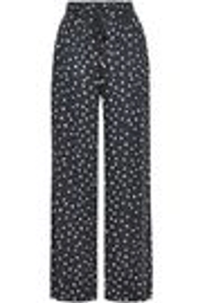 Shop Zimmermann Woman Printed Crepe Wide-leg Pants Charcoal