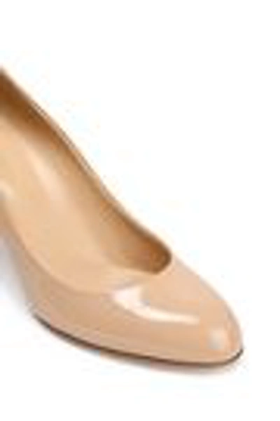 Sergio Rossi Patent-leather Pumps In Beige