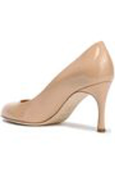 Sergio Rossi Patent-leather Pumps In Beige